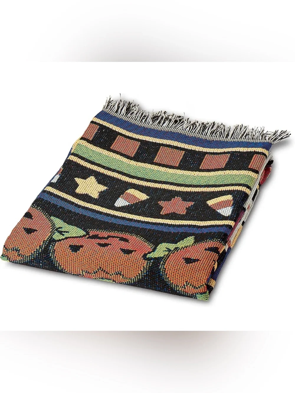 Sanrio Hello Kitty Halloween Throw Blanket - Purple, Black, Orange, Yellow